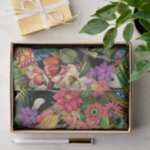 Rosa Gelb Zebra Indianerdruckmuster Seidenpapier (Geschenk)