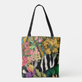 Rosa Gelb Zebra Indianerdruckmuster Tasche (Rückseite)