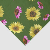 Rosa Gelbblütenblume Sommer Seidenpapier (Detail)