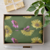 Rosa Gelbblütenblume Sommer Seidenpapier (Geschenk)