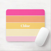 rosa gelbe, benutzerdefinierte Sommerfarbenblöcke Mousepad (Mit Mouse)