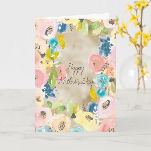 Rosa gelbe Blume Karte (Gelbe Blume)