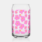 Rosa gelbe Blume Moderne Eleganz Dosenglas (Rechts)