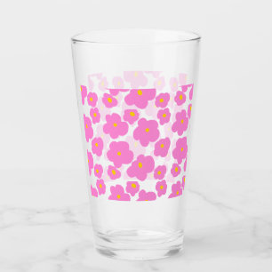 Rosa gelbe Blume Moderne Eleganz Glas