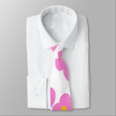 Rosa gelbe Blume Moderne Eleganz Krawatte (Gebunden)