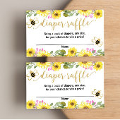 Rosa gelbe Blumen Hummelkarten Begleitkarte