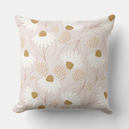 Rosa Gelbe Blumenfrüchte Kissen