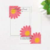 Rosa Gelbe Blüten, mehrfache Earring-Display-Karte (Schreibtisch)