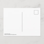 Rosa Gelbe Boho Abstrakte Postkarte (Rückseite)