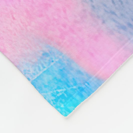 Rosa Gelbe Gefärbte Krawatte Fleecedecke (Ecke)