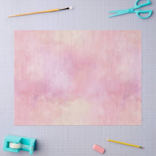 Rosa gelbe Gefärbte Krawatte Seidenpapier (Basteln)