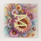 Rosa gelbe Gelbblüte Puzzle (Horizontal)