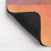 Rosa Gelbe geometrische Wasserfarbe Kunst Mousepad (Ecke)