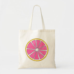 Rosa Gelbe Grapefruitfrüchte Frucht Slice Tote Beu Tragetasche