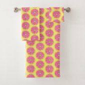 Rosa gelbe Grapefruitfrüchte Zitrusfrüchte Tropisc Badhandtuch Set (Insitu)