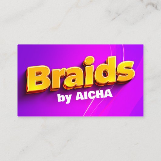 Rosa, gelbe Haarflechte Verbinden Sie mit uns QR-C Visitenkarte (Rückseite)