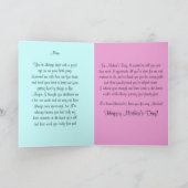 Rosa-gelbe Iris-mit BlumenLiebe der Mutter Karte (Innenseite)