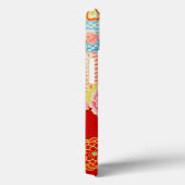 Rosa Gelbe japanische Kimono Blume Case-Mate iPhone Hülle (Rückseite / Rechts)