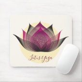 Rosa Gelbe Lotus Blume Piazza della Riforma Mousepad (Mit Mouse)