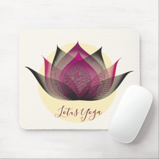 Rosa Gelbe Lotus Blume Piazza della Riforma Mousepad