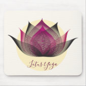 Rosa Gelbe Lotus Blume Piazza della Riforma Mousepad (Vorne)