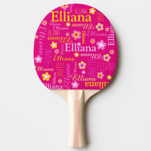 Rosa gelbe Mädchen Name Elliana Bedeutung Tischtennis Schläger