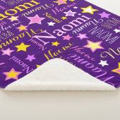 Rosa gelbe Mädchen nennen Naomi Sternenmuster Sherpadecke (3/4)