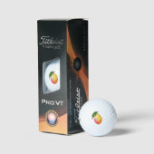 Rosa gelbe Mango Frucht Golfball (Verpackung)