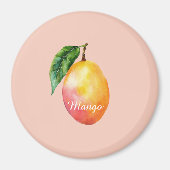 Rosa Gelbe Mango Frucht Magnet (Vorne)