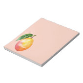 Rosa gelbe Mango Frucht Notizblock (Rotiert)