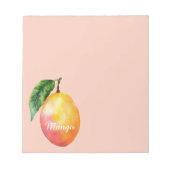 Rosa gelbe Mango Frucht Notizblock (Vorderseite)