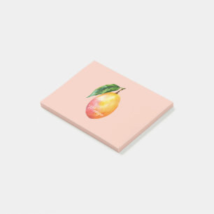 Rosa Gelbe Mango Frucht Post-it Klebezettel