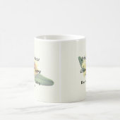 Rosa gelbe Orchideenprodukte Kaffeetasse (Mittel)