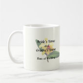 Rosa gelbe Orchideenprodukte Kaffeetasse (Links)