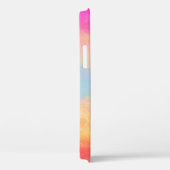 Rosa Gelbe Regenbogen Abstrakte Streifen Case-Mate iPhone Hülle (Rückseite / Rechts)