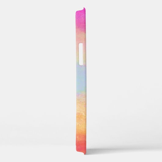 Rosa Gelbe Regenbogen Abstrakte Streifen Case-Mate iPhone Hülle (Rückseite / Rechts)