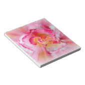 Rosa gelbe Rose Notizblock (angewinkelt)