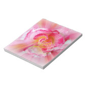 Rosa gelbe Rose Notizblock (Rotiert)