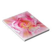 Rosa gelbe Rose Notizblock (angewinkelt)