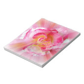 Rosa gelbe Rose Notizblock (Rotiert)