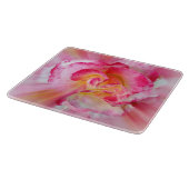 Rosa gelbe Rose Schneidebrett (Ecke)