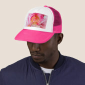 Rosa gelbe Rose Truckerkappe (Beispiel)