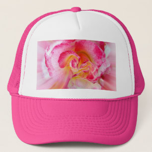 Rosa gelbe Rose Truckerkappe