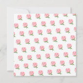 Rosa Gelbe Rose Zwiebeln Einladung (Rückseite)