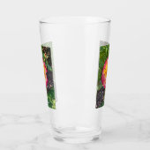Rosa-gelbe Rosen-Glas Glas (Links)