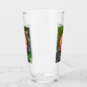 Rosa-gelbe Rosen-Glas Glas (Rechts)