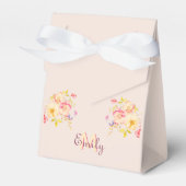 Rosa Gelbe Rosen, Monogramm Geschenkschachtel (Vorderseite)