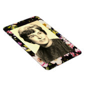 Rosa gelbe Rosen, schwarzer Hintergrund Magnet (Rechte Seite)