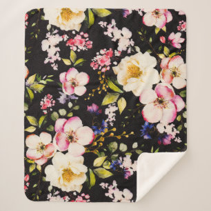 Rosa gelbe Rosen, schwarzer Hintergrund Sherpadecke