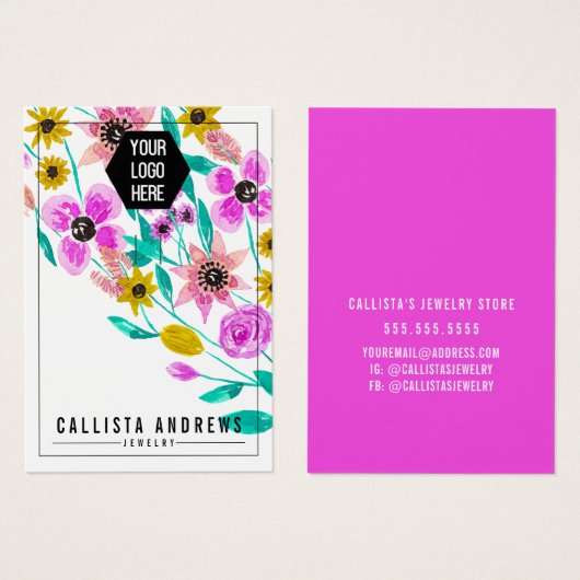 Rosa gelbe Schlüsselanhänger-Logo (Vorne & Hinten)